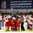 GRAND FORKS, NORTH DAKOTA - APRIL 18: Team Czech Republic celebrates a third period goal against Denmark during preliminary round action at the 2016 IIHF Ice Hockey U18 World Championship. (Photo by Matt Zambonin/HHOF-IIHF Images)

